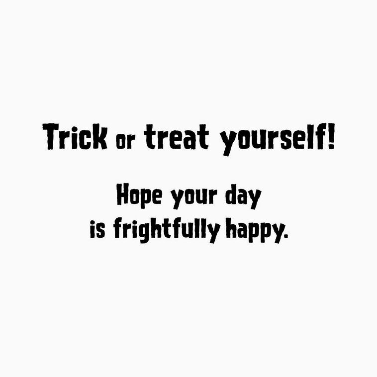 Hallmark Trick Or Treat Yourself Cocktail Halloween Card