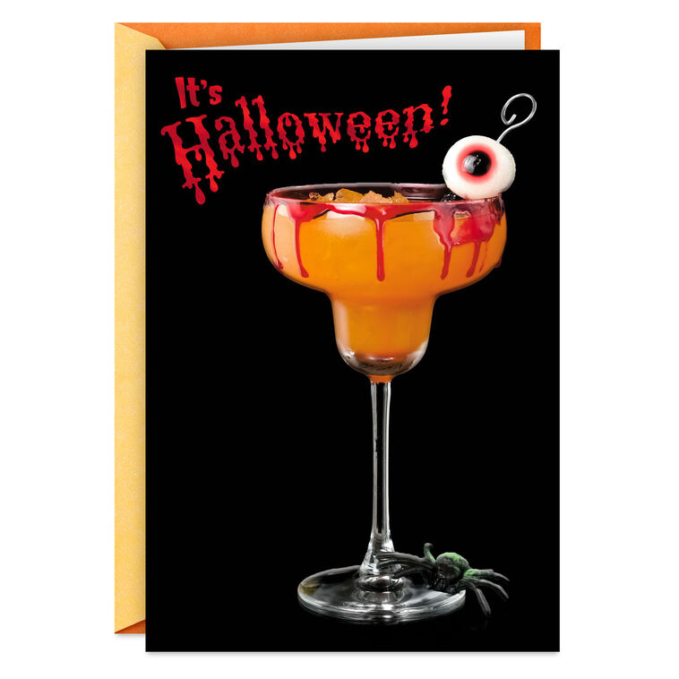 hallmark Trick or Treat Yourself Cocktail Halloween Card