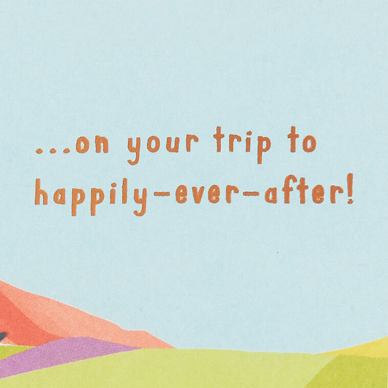 Hallmark Trip To Happily-Ever-After Money Holder Bridal Shower Card