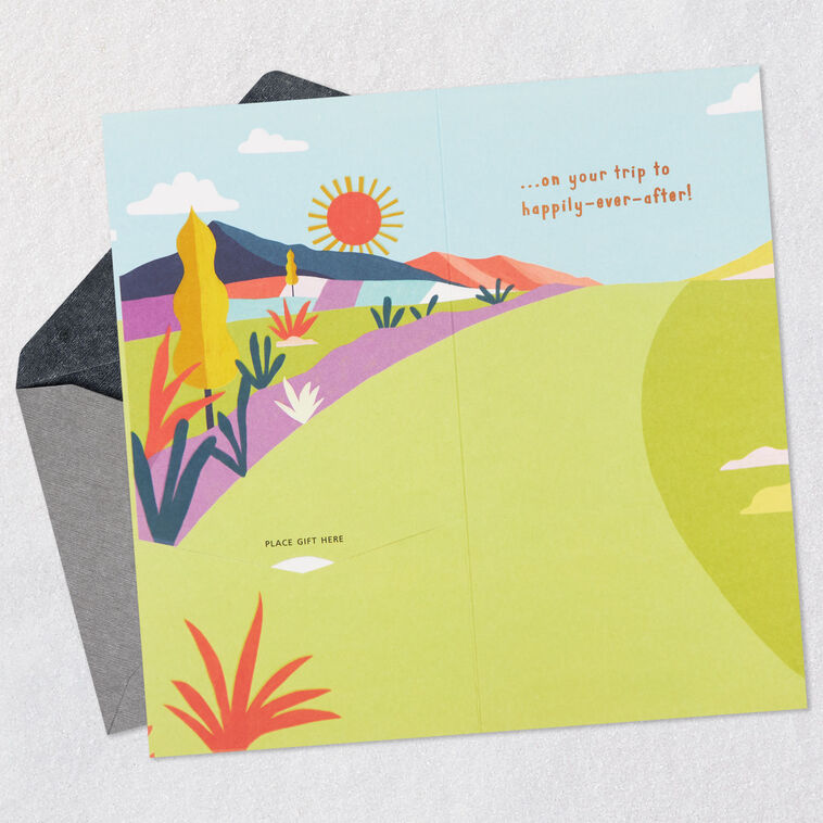 Hallmark Trip To Happily-Ever-After Money Holder Bridal Shower Card
