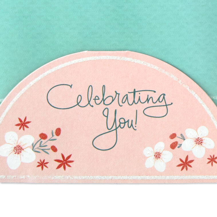 Hallmark Tropical Flower Bouquet 3D Pop-Up Birthday Card