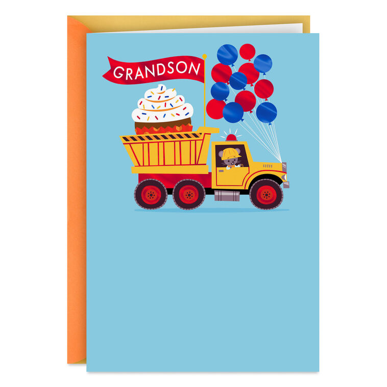 hallmark Truckload of Love Birthday Card for Grandson
