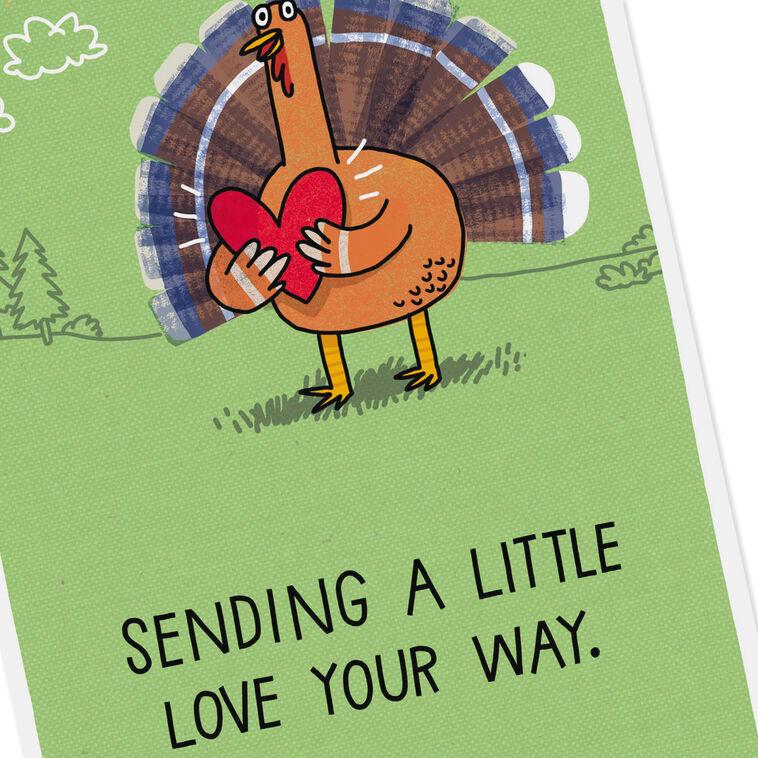 Hallmark Turkey Sending A Little Love Thanksgiving Card
