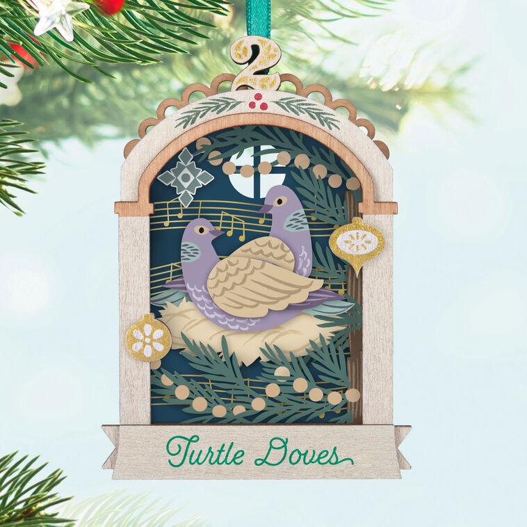 Hallmark Twelve Days Of Christmas Papercraft Ornament