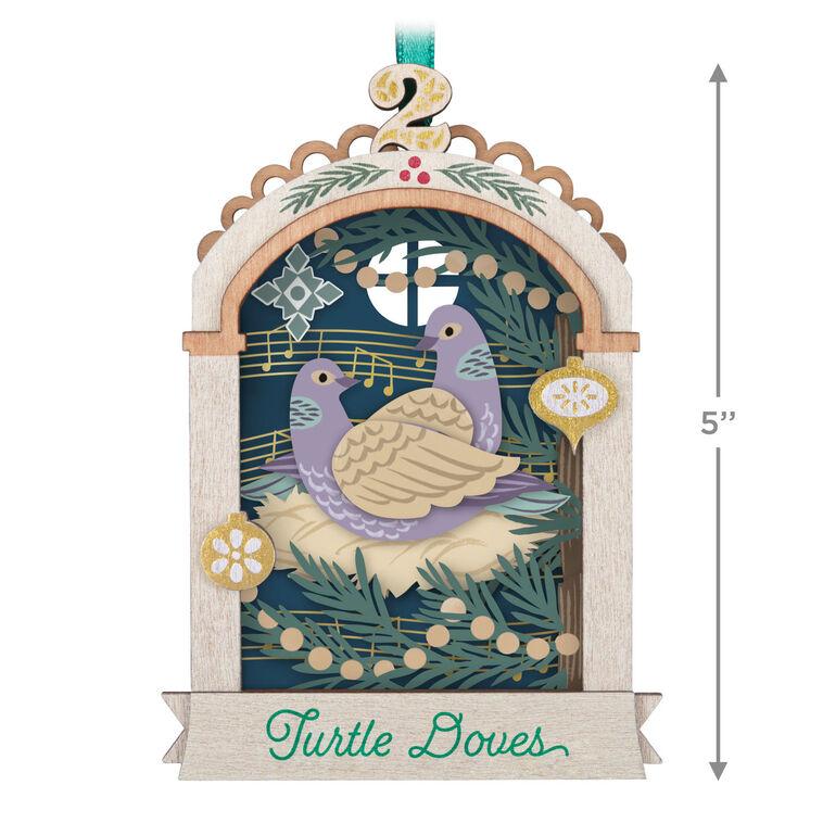 Hallmark Twelve Days Of Christmas Papercraft Ornament