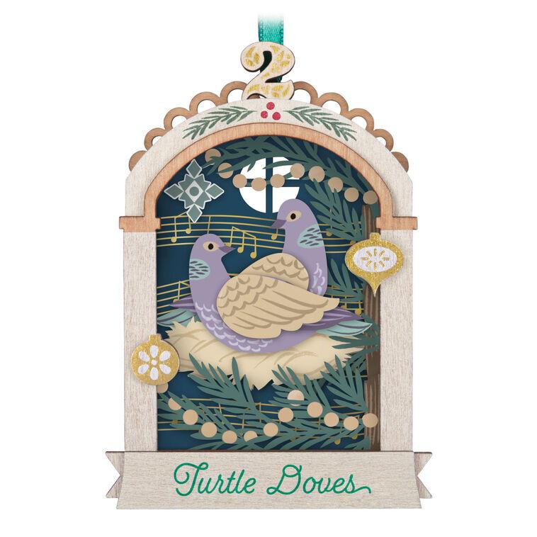 hallmark Twelve Days of Christmas Papercraft Ornament