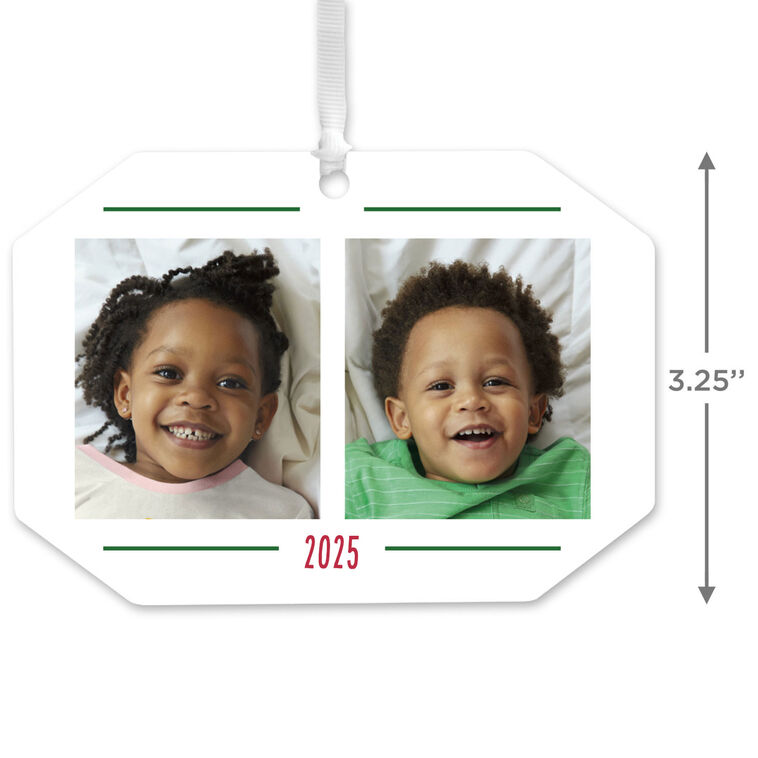 Hallmark Two-Photo Metal Personalized Ornament Custom Photo And Text