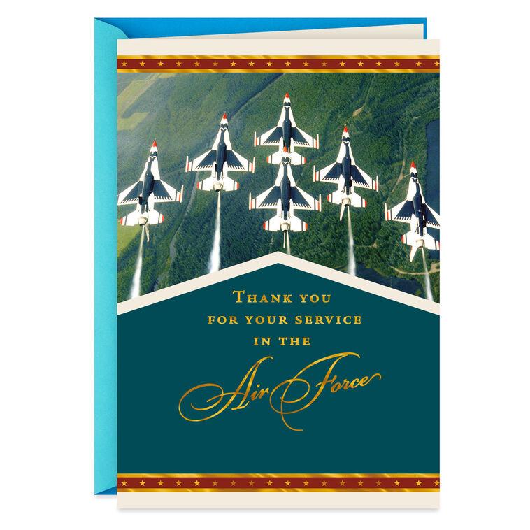 hallmark U.S. Air Force Thank You for Your Service Veterans Day Card