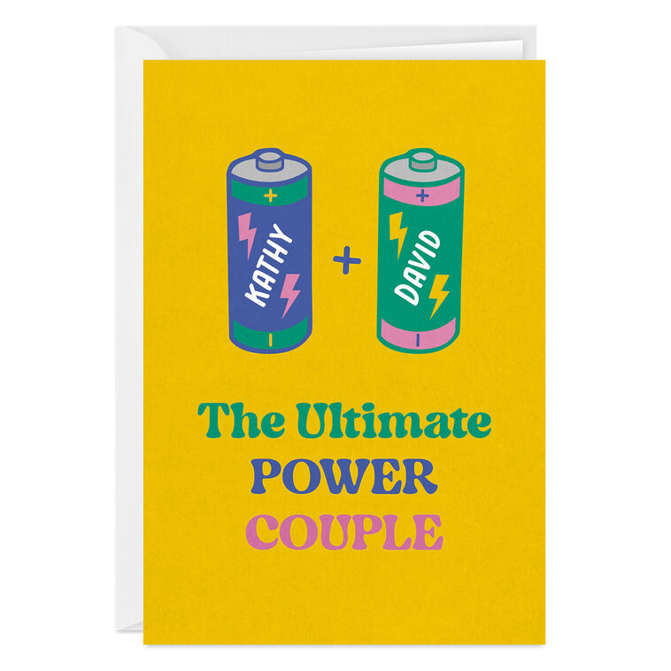 hallmark Ultimate Power Couple Custom Anniversary Card