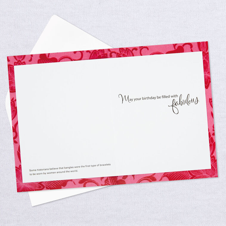 Hallmark UNICEF Fabulous Birthday Card With Bracelet For Her