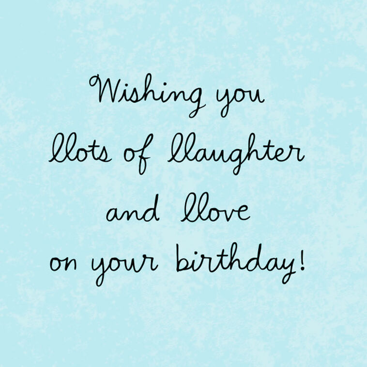 Hallmark UNICEF Llama Love And Laughter Birthday Card