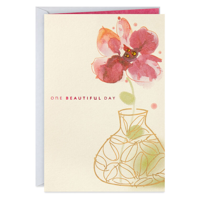 hallmark UNICEF One Beautiful Day Floral Birthday Card