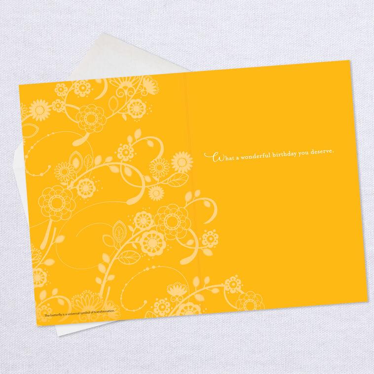 Hallmark UNICEF You're A Wonderful Friend Butterflies Birthday Card