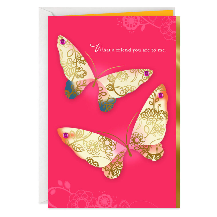hallmark UNICEF You're a Wonderful Friend Butterflies Birthday Card