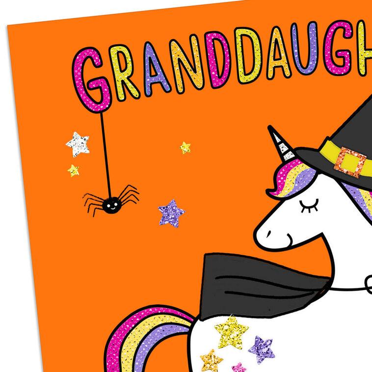 Hallmark Unicorn In Witch's Hat Halloween Card For Granddaughter