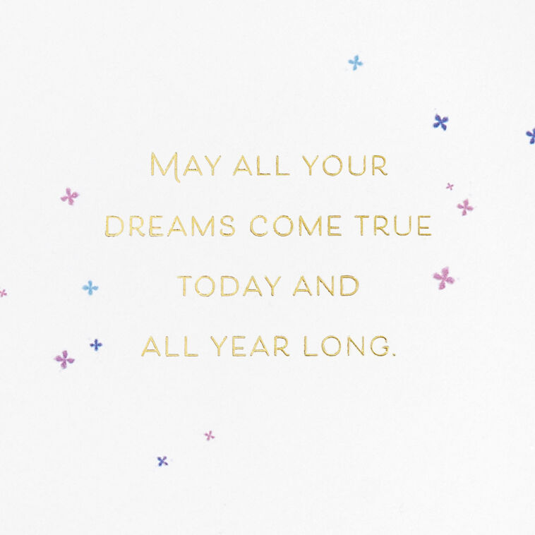 Hallmark Unicorn May All Your Dreams Come True Birthday Card For Kids