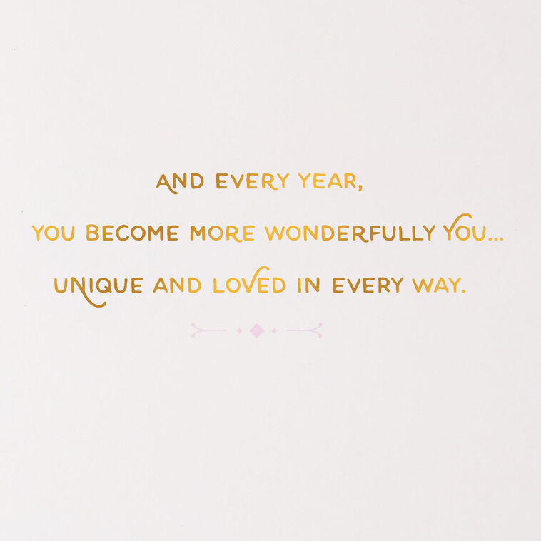 Hallmark Unique And Loved In Every Way Birthday Card For Her