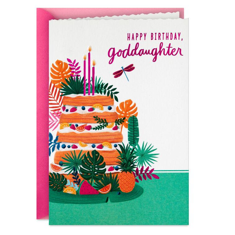 hallmark Unique and Wonderful Birthday Card for Goddaughter