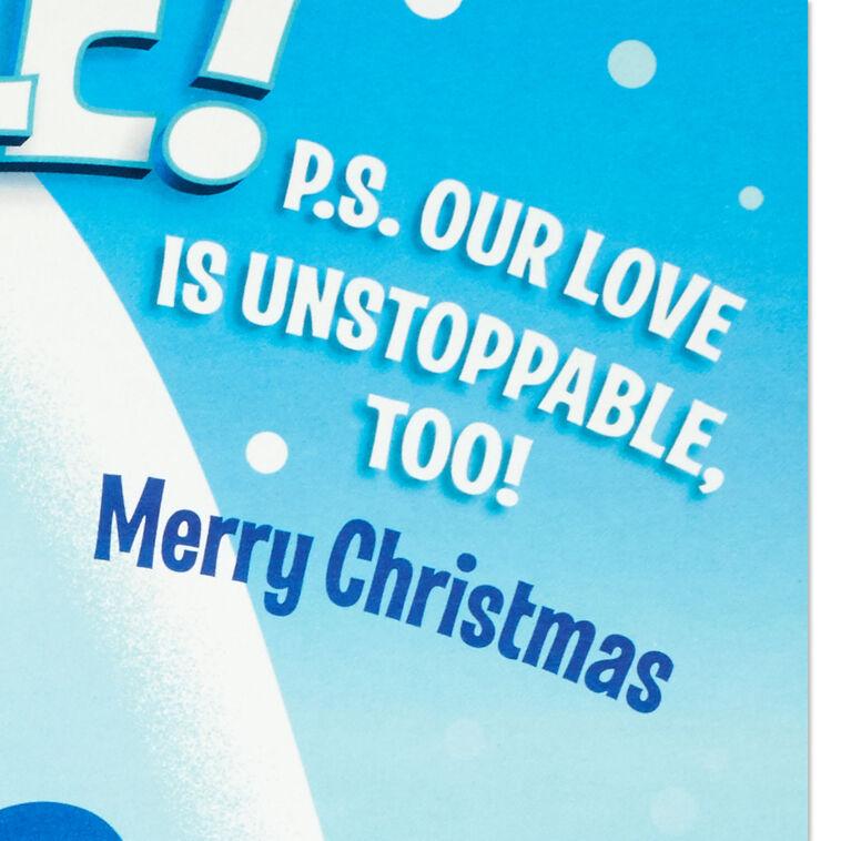 Hallmark Unstoppable Fun And Love Pop-Up Christmas Card For Grandson