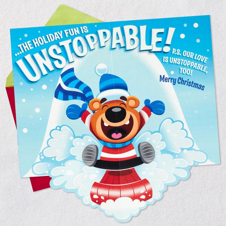Hallmark Unstoppable Fun And Love Pop-Up Christmas Card For Grandson