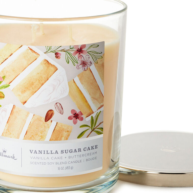Hallmark Vanilla Sugar Cake 3-Wick Jar Candle 16 Oz