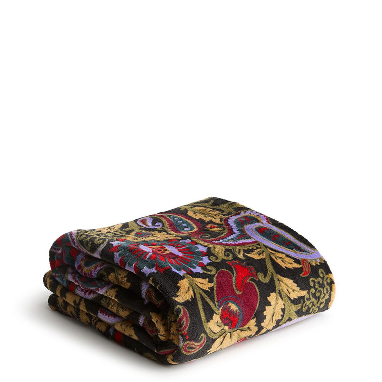 hallmark Vera Bradley Throw Blanket in Midnight Garden Paisley