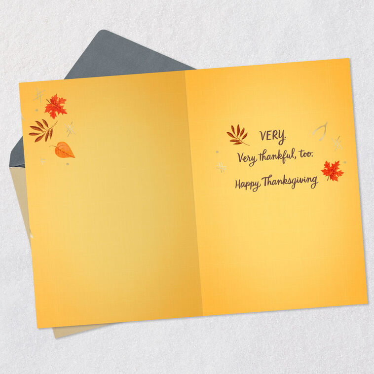 Hallmark Very Lucky And Thankful Thanksgiving Card For Family