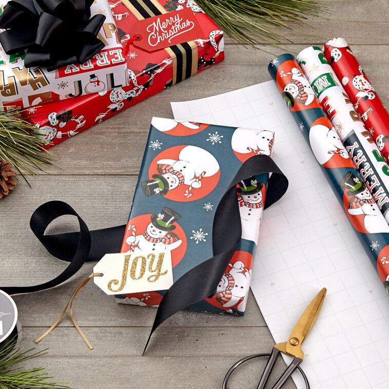 Hallmark Very Vintage Christmas 3-Pack Assortment Wrapping Paper 120 Sq. Ft