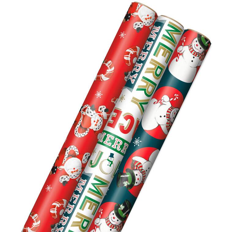Hallmark Very Vintage Christmas 3-Pack Assortment Wrapping Paper 120 Sq. Ft
