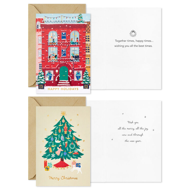 Hallmark Vintage Cheer Assorted Boxed Christmas Cards Pack Of 36