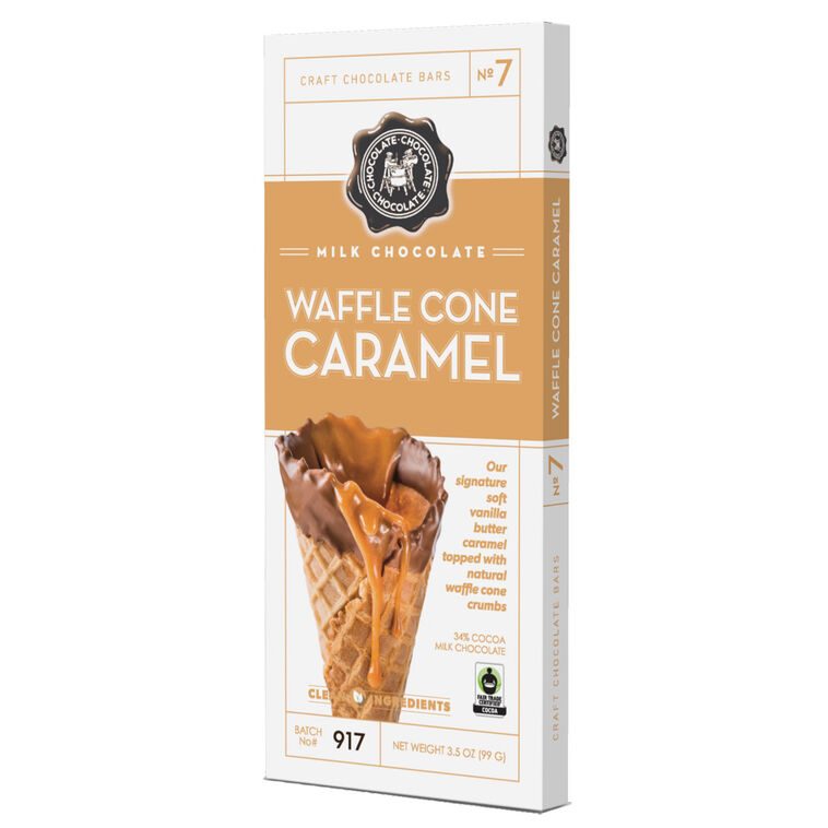 hallmark Waffle Cone Caramel Milk Chocolate Bar 3.5 oz