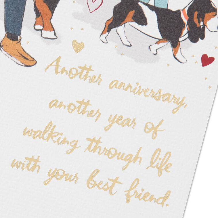 Hallmark Walking Through Life With Your Best Friend Anniversary Card