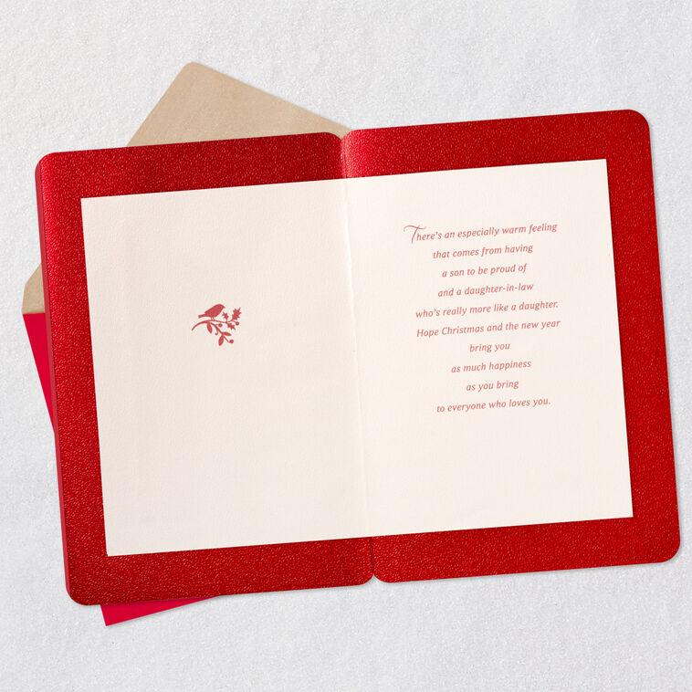 Hallmark Warm Feelings Christmas Card For Son And Daughter-in-Law
