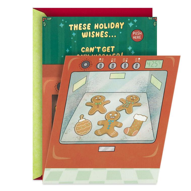 hallmark Warm Holiday Wishes Funny Musical Pop-Up Christmas Card With Light