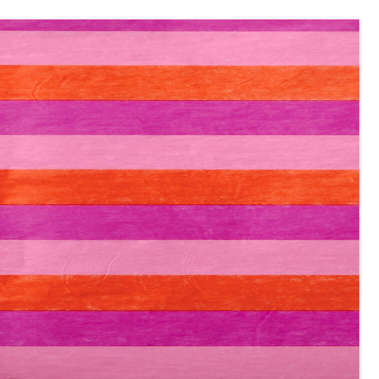 Hallmark Warm Horizontal Stripes Tissue Paper 6 Sheets