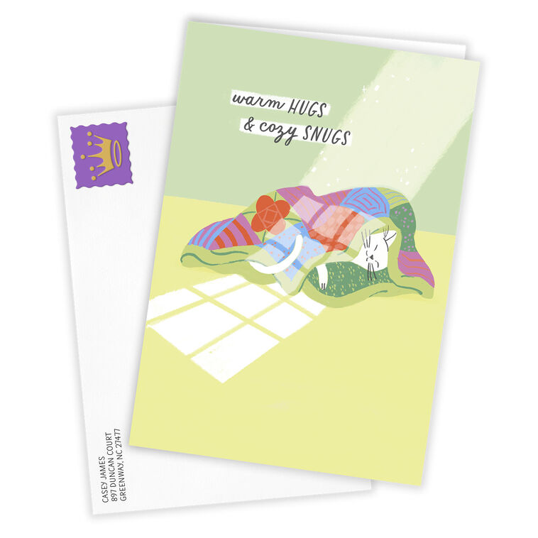 Hallmark Warm Hugs And Cozy Snugs Custom Thinking Of You Card