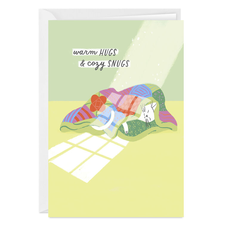 hallmark Warm Hugs and Cozy Snugs Custom Thinking of You Card