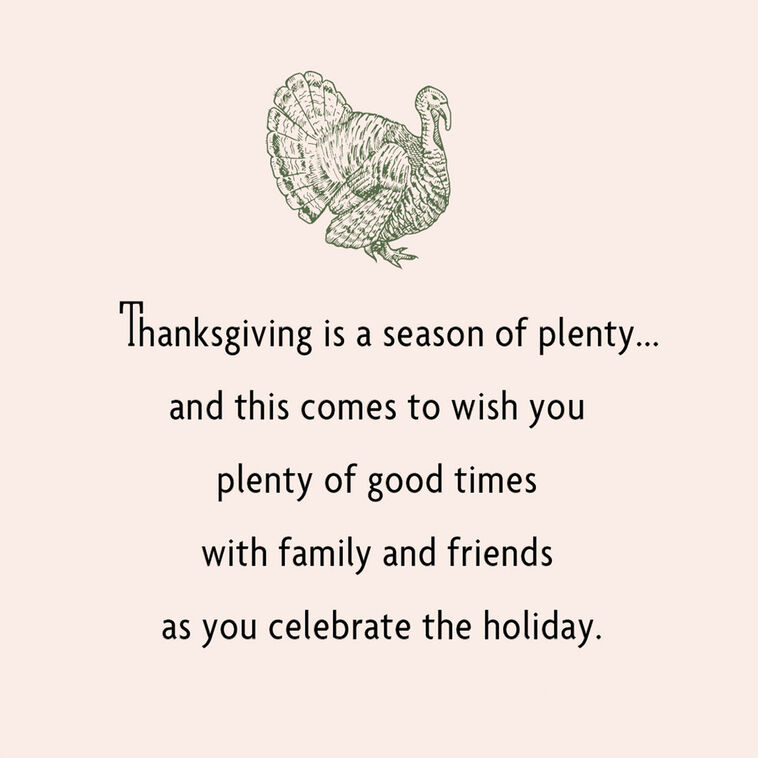 Hallmark Warm Wishes And Blessings Thanksgiving Card