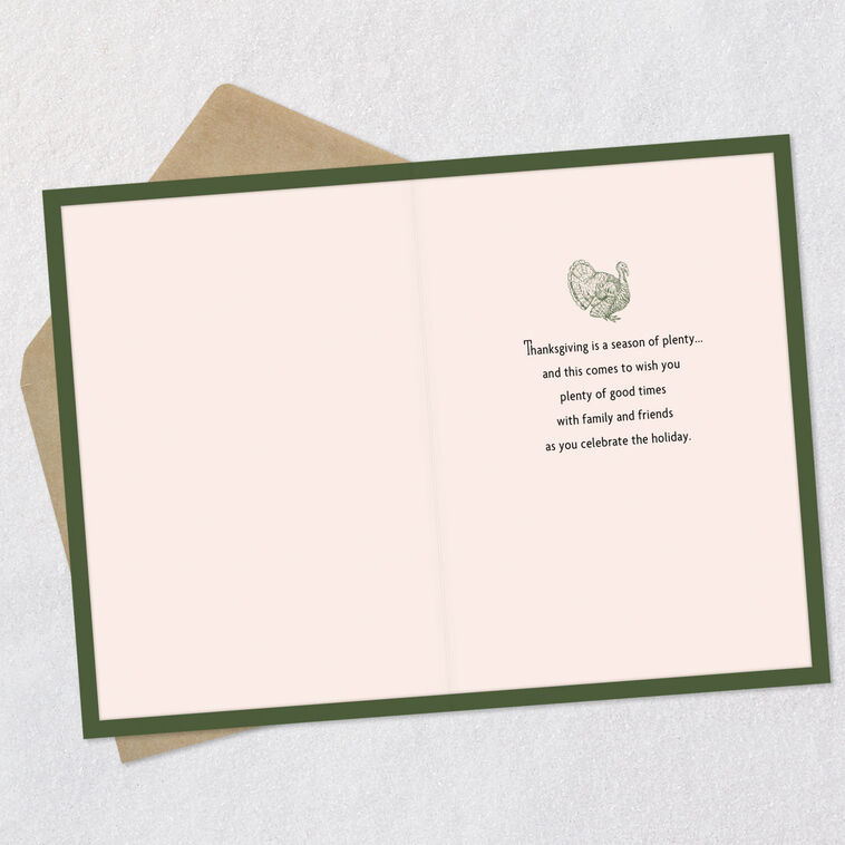 Hallmark Warm Wishes And Blessings Thanksgiving Card
