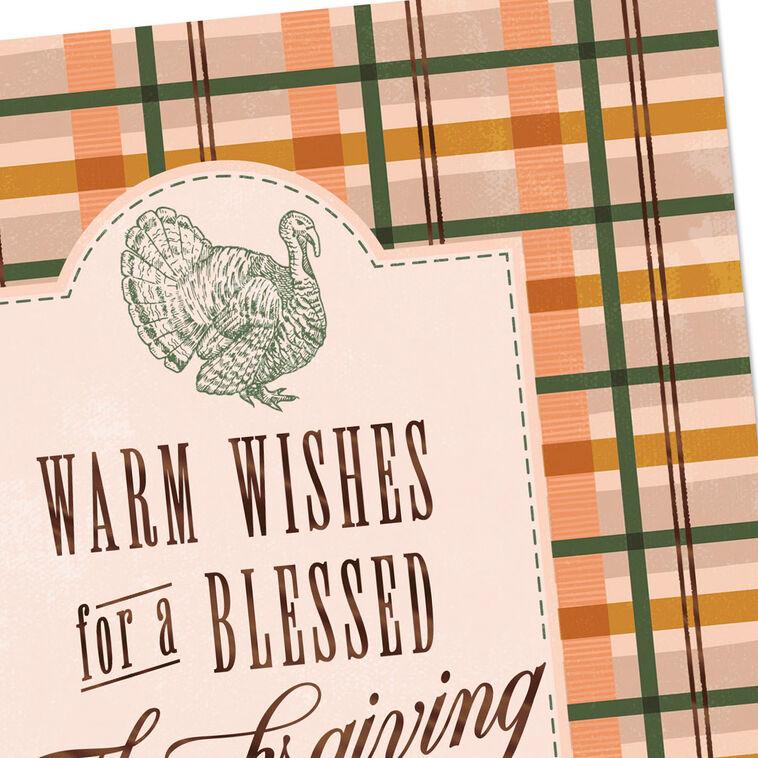Hallmark Warm Wishes And Blessings Thanksgiving Card