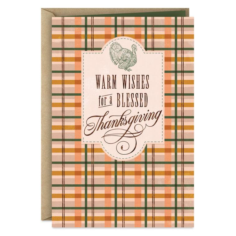hallmark Warm Wishes and Blessings Thanksgiving Card