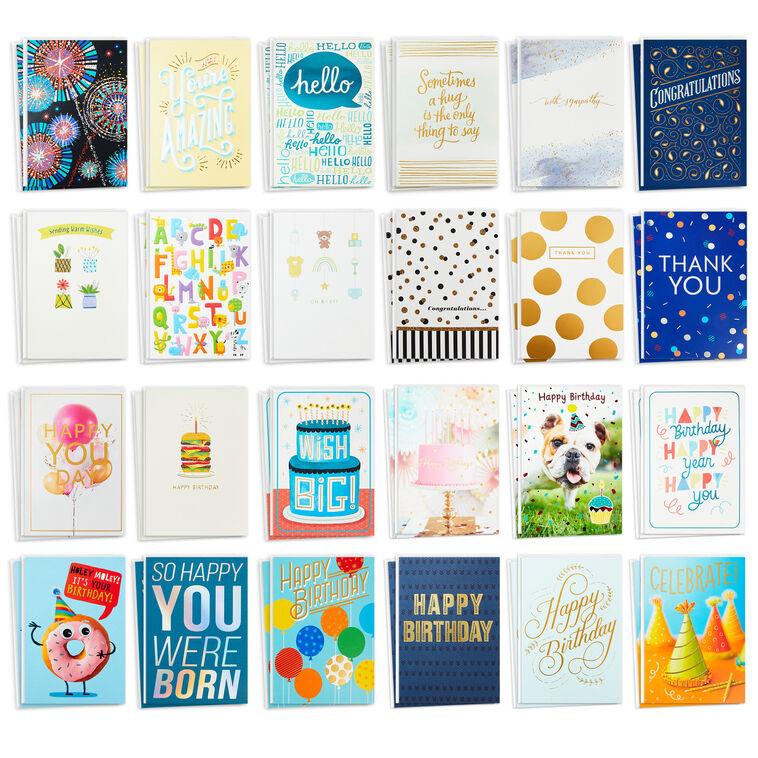 hallmark Warm Wishes Assorted All-Occasion Cards Box of 48