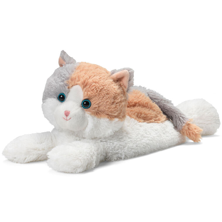 hallmark Warmies Heatable Scented Calico Cat Stuffed Animal 15"