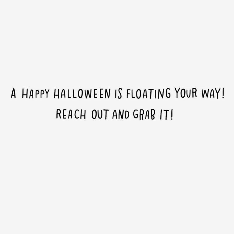 Hallmark Warner Bros. IT Pennywise Floating Your Way Funny Halloween Card