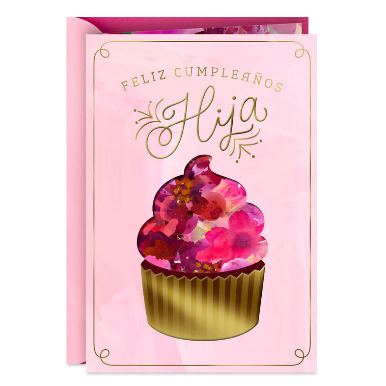 hallmark Watching You Grow Spanish-Language Birthday Card for Daughter