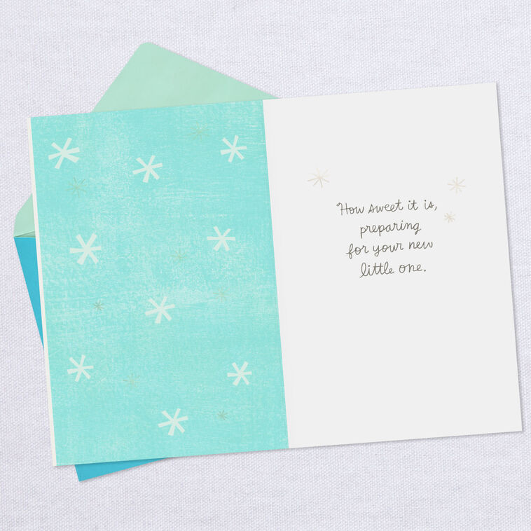 Hallmark Watering Can Sprinkle Of Wishes Baby Shower Card