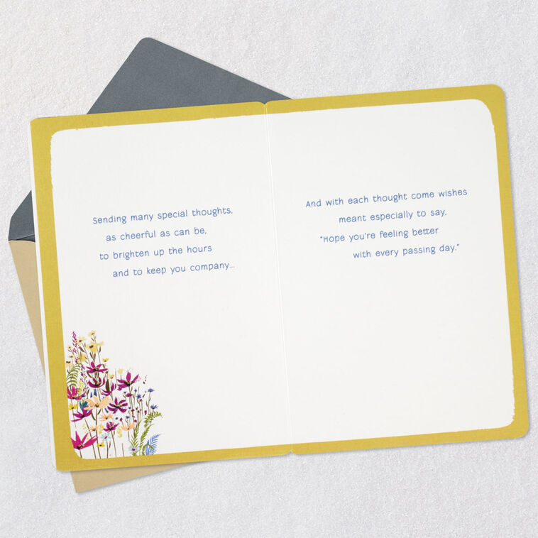 Hallmark We Are Thinking Of You Get Well Card From Us