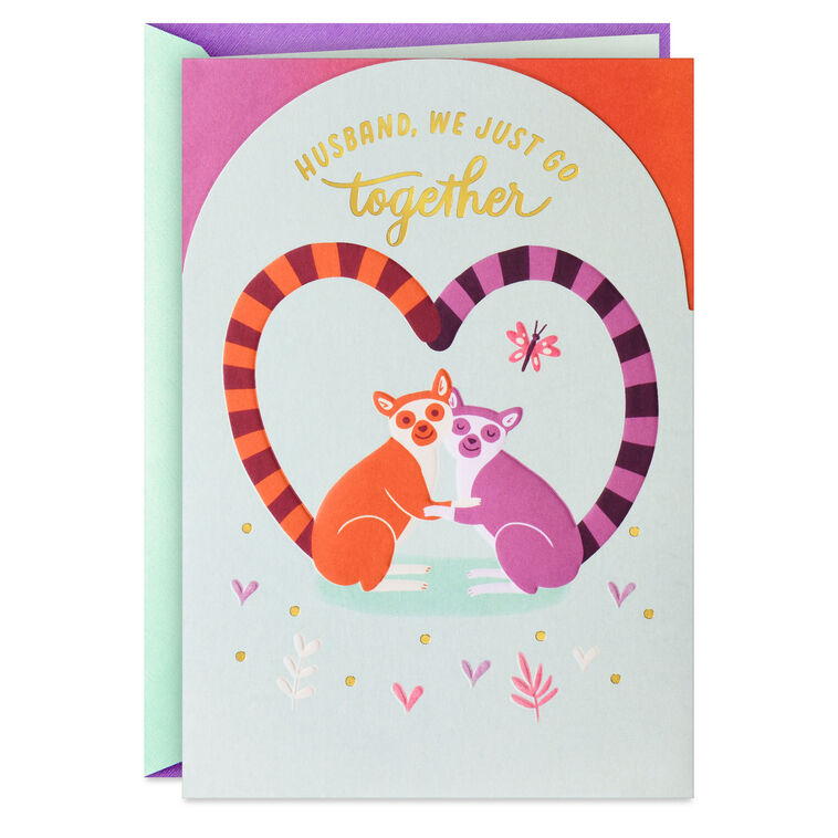 hallmark We Just Go Together Anniversary Card for Husband