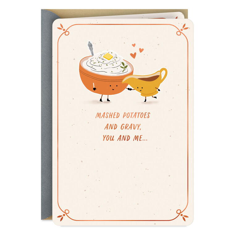 hallmark We Just Go Together Romantic Thanksgiving Card