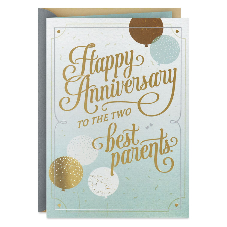 hallmark We Look Up to Your Love Anniversary Card for Parents